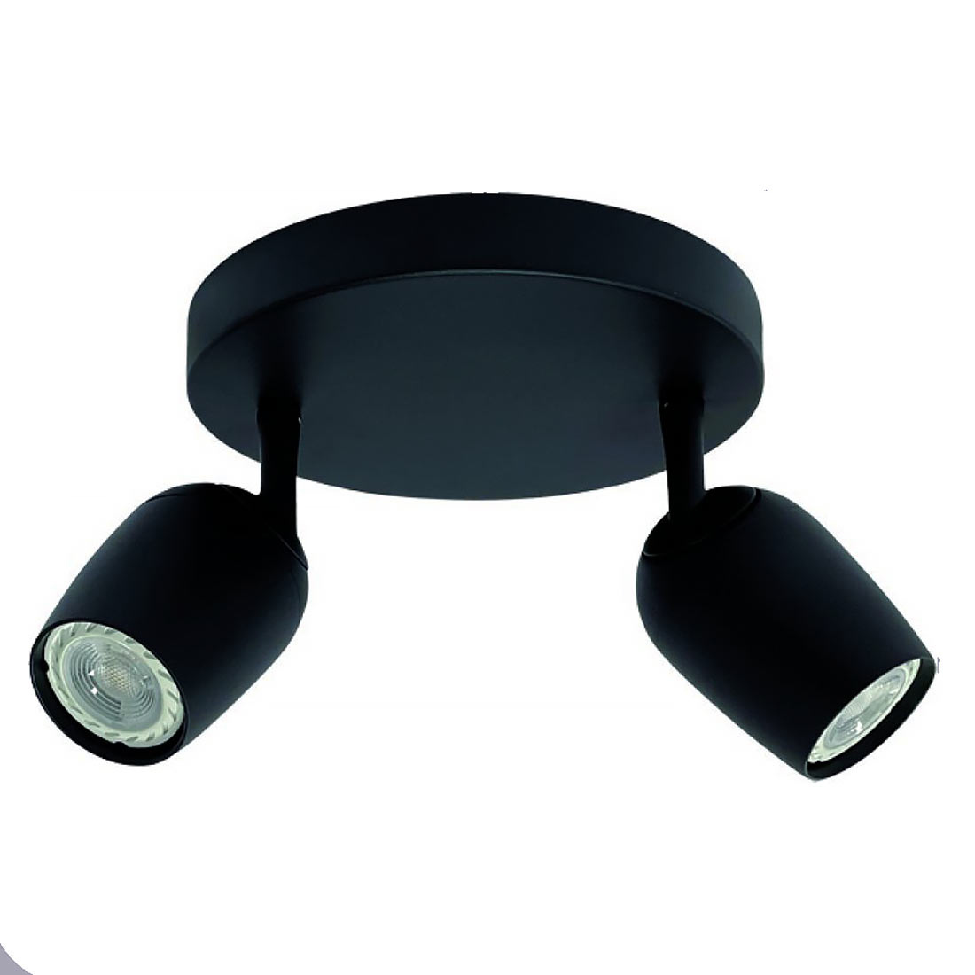 Freelight Spot Trova 2 lichts Ø 20 cm zwart