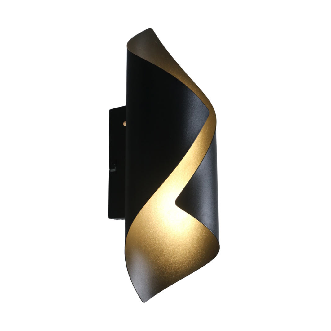 Freelight Wandlamp Letto H 31 cm zwart