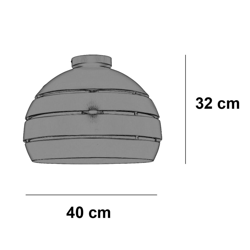Freelight Plafondlamp Djarin Ø 40 cm zwart goud Freelight Plafondlamp Djarin Ø 40 cm zwart goud
