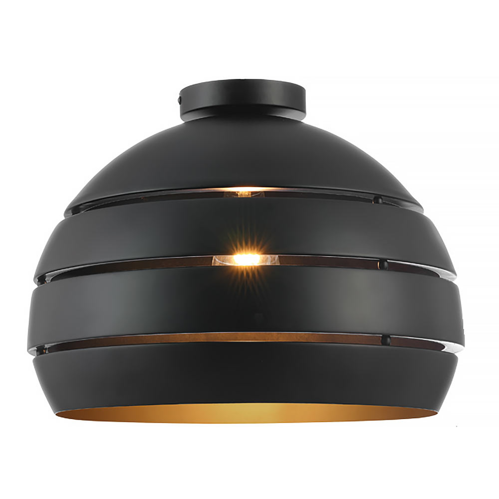 Freelight Plafondlamp Djarin Ø 40 cm zwart goud