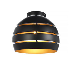 Freelight Plafondlamp Djarin Ø 28 cm zwart goud Freelight Plafondlamp Djarin Ø 28 cm zwart goud