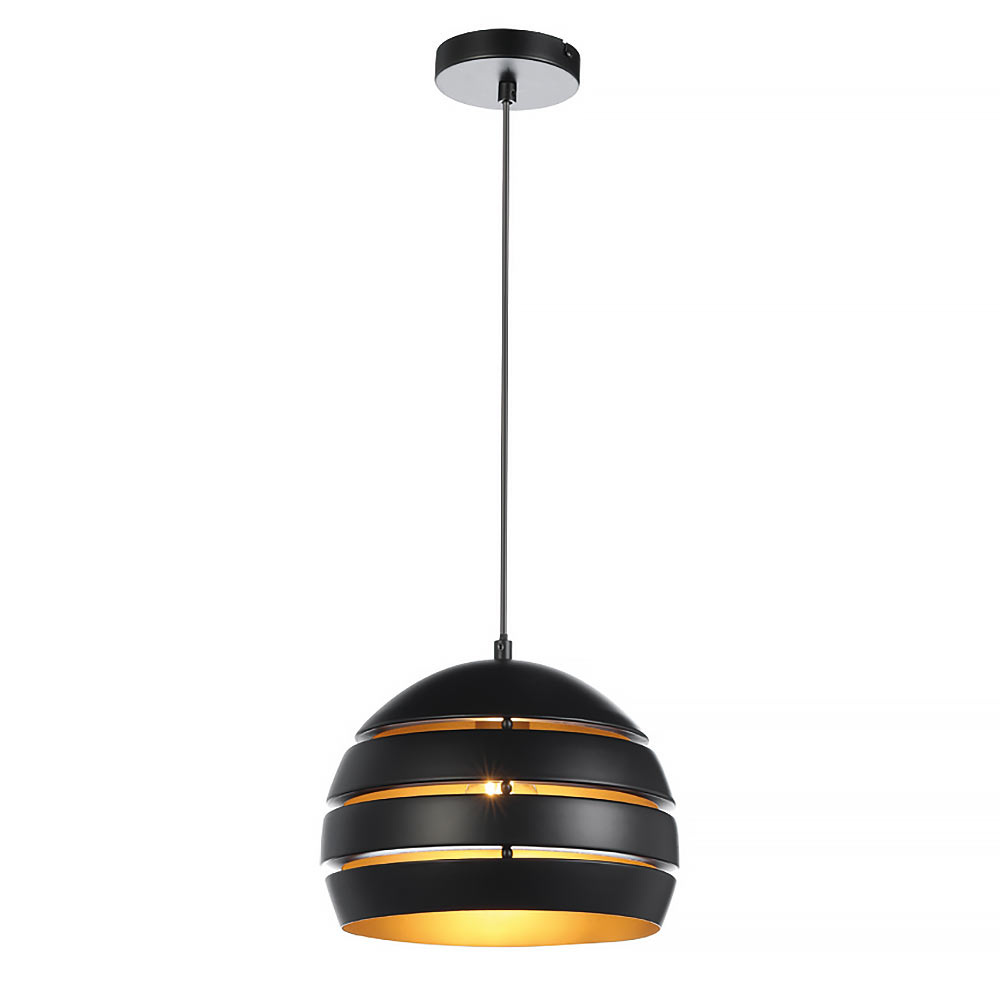 Freelight Hanglamp Djarin Ø 28 cm zwart goud