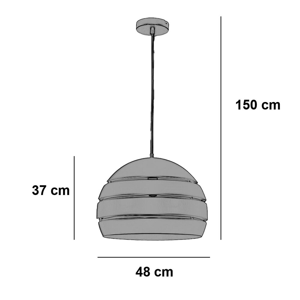Freelight Hanglamp Djarin Ø 48 cm zwart goud Freelight Hanglamp Djarin Ø 48 cm zwart goud