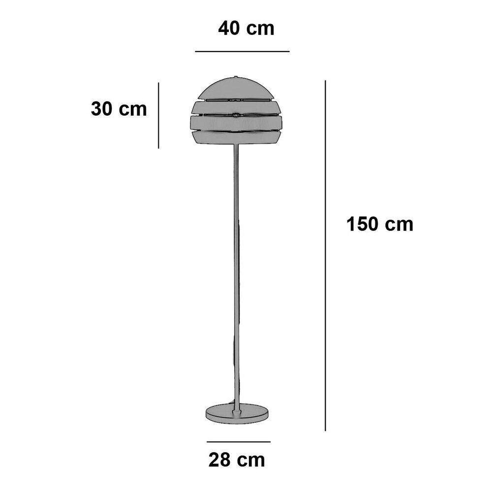 Freelight Vloerlamp Djarin H 150 cm zwart goud Freelight Vloerlamp Djarin H 150 cm zwart goud