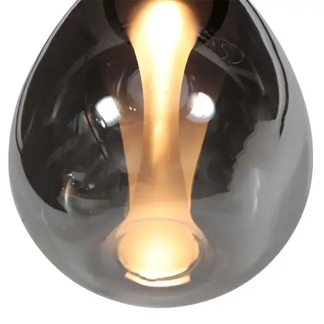 Mexlite Hanglamp Glimsy 5 lichts L 115 cm zwart Mexlite Hanglamp Glimsy 5 lichts L 115 cm zwart