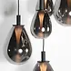Mexlite Hanglamp Glimsy 5 lichts Ø 45 cm zwart