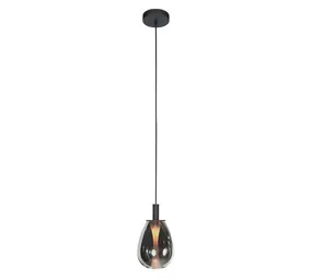 Steinhauer Hanglamp Glimsy 1 lichts Ø 14.5 cm zwart Steinhauer Hanglamp Glimsy 1 lichts Ø 14.5 cm zwart