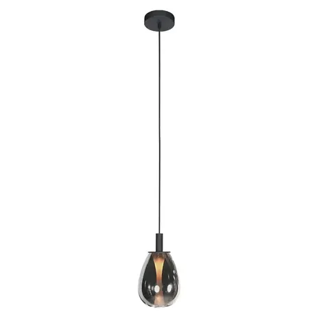 Steinhauer Hanglamp Glimsy 1 lichts Ø 14.5 cm zwart Steinhauer Hanglamp Glimsy 1 lichts Ø 14.5 cm zwart