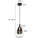 Mexlite Hanglamp Glimsy 1 lichts Ø 14.5 cm zwart Mexlite Hanglamp Glimsy 1 lichts Ø 14.5 cm zwart