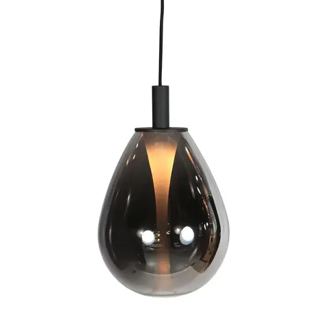 Mexlite Hanglamp Glimsy 1 lichts Ø 14.5 cm zwart Mexlite Hanglamp Glimsy 1 lichts Ø 14.5 cm zwart