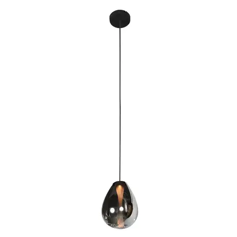 Steinhauer Hanglamp Glimsy 1 lichts Ø 14.5 cm zwart Steinhauer Hanglamp Glimsy 1 lichts Ø 14.5 cm zwart
