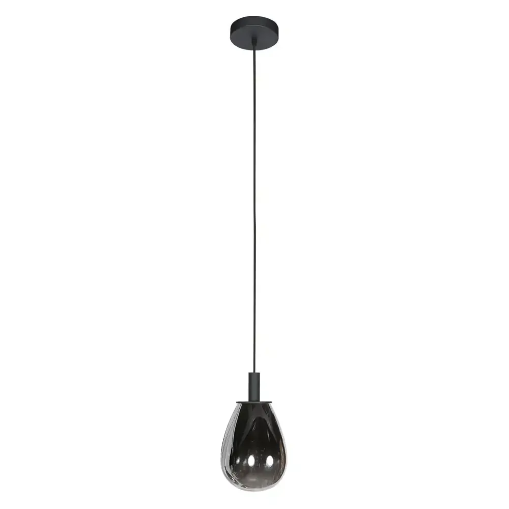 Steinhauer Hanglamp Glimsy 1 lichts Ø 14.5 cm zwart Steinhauer Hanglamp Glimsy 1 lichts Ø 14.5 cm zwart