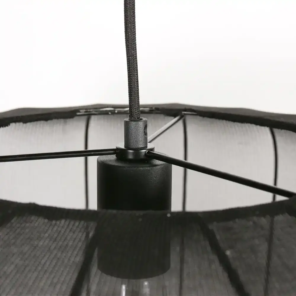 Anne Light & home Hanglamp Sable Ø 60 cm linnen zwart Anne Light & home Hanglamp Sable Ø 60 cm linnen zwart