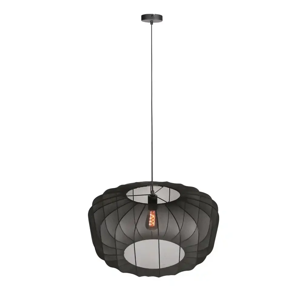 Anne Light & home Hanglamp Sable Ø 60 cm linnen zwart Anne Light & home Hanglamp Sable Ø 60 cm linnen zwart
