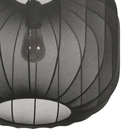 Anne Light & home Hanglamp Sable Ø 55 cm linnen zwart Anne Light & home Hanglamp Sable Ø 55 cm linnen zwart
