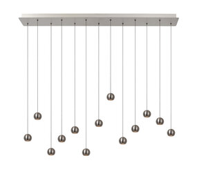 Lucide MONTANA - Hanglamp - LED Dimb. - CCT - 13x5,7W 2700K/4000K - Grijs ijzer | Premium