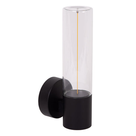 Lucide FILANI - Wandlamp Binnen/Buiten - LED - 1x8W 2700K - IP54 - Zwart | Essential
