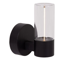 Lucide FILANI - Wandlamp Binnen/Buiten - LED - 1x6,5W 2700K - IP54 - Zwart | Essential