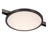 Lucide Premium LINIAL FIXXT Railspot - 1-fase Railsysteem/ Railverlichting - 1xLED - Mat Zwart Chroom