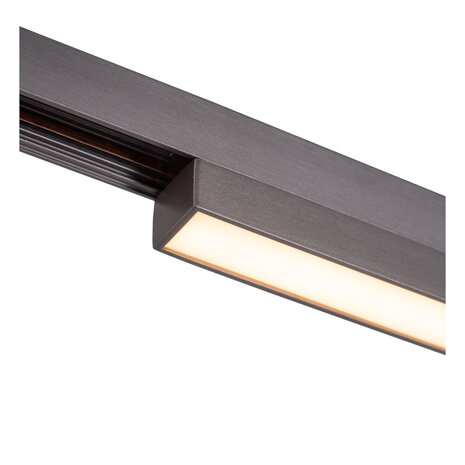 Lucide Premium LINIAL GLYXX Railspot - 1-fase Railsysteem / Smart Railverlichting - Smart - 48V Track - 1xLED - Mat Zwart Chroom