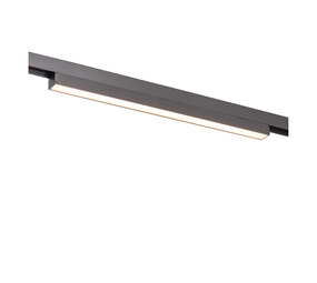 Lucide Premium LINIAL GLYX Railspot - 1-fase Railsysteem / Smart Railverlichting - 1xLED - Mat Zwart Chroom