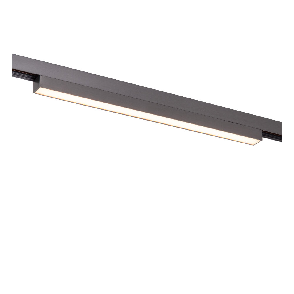 Lucide Premium LINIAL GLYX Railspot - 1-fase Railsysteem / Smart Railverlichting - Smart - 48V Track - 1xLED - Mat Zwart Chroom