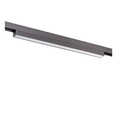 Lucide Premium LINIAL GLYX Railspot - 1-fase Railsysteem / Smart Railverlichting - 1xLED - Mat Zwart Chroom
