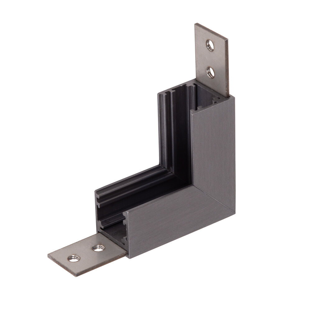 Lucide Premium LINIAL Opbouwrail -Hoek Verticaal- 1 fase Railsysteem / Railverlichting - Mat zwart chroom