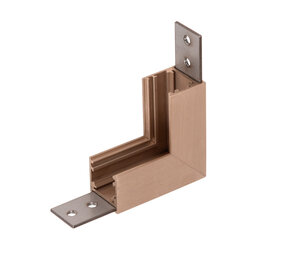 Lucide Premium LINIAL Opbouwrail -Hoek Verticaal- 1 fase Railsysteem / Railverlichting - Champagne