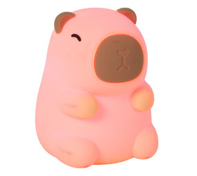 Lucide PINCHA CAPYBARA - Oplaadbare Tafellamp Kinderkamer - Accu/Batterij - LED 3 StepDim - 1x0,5W 2100K - Beige | Essential