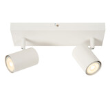 Lucide AMIGO - Plafondspot - 2xGU10 (MR16) - Wit Lucide AMIGO - Plafondspot - 2xGU10 (MR16) - Wit