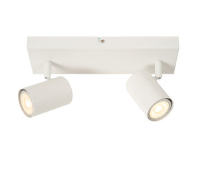 Lucide AMIGO - Plafondspot - 2xGU10 - Wit Lucide AMIGO - Plafondspot - 2xGU10 - Wit