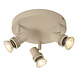 Lucide KIANTI - Plafondspot - Ø 21 cm - 3xGU10 (MR16) - Taupe