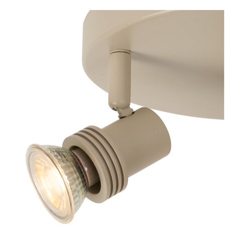 Lucide KIANTI - Plafondspot - Ø 15 cm - 2xGU10 (MR16) - Taupe Lucide KIANTI - Plafondspot - Ø 15 cm - 2xGU10 (MR16) - Taupe