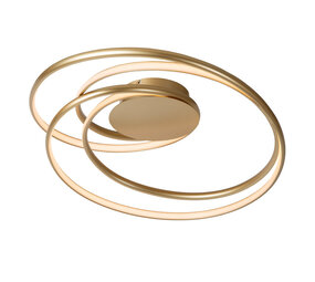 Lucide SARDANA - Plafonnière - LED Dimb. - 1x54W 2700K - Mat Goud / Messing | Premium Lucide SARDANA - Plafonnière - LED Dimb. - 1x54W 2700K - Mat Goud / Messing | Premium