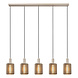 Lucide LAMBRES - Hanglamp - 5xE27 - Taupe Lucide LAMBRES - Hanglamp - 5xE27 - Taupe