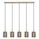 Lucide LAMBRES - Hanglamp - 5xE27 - Taupe Lucide LAMBRES - Hanglamp - 5xE27 - Taupe