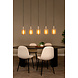 Lucide LAMBRES - Hanglamp - 5xE27 - Taupe Lucide LAMBRES - Hanglamp - 5xE27 - Taupe