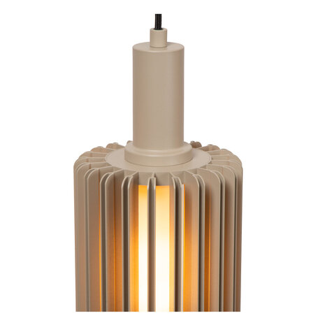Lucide LAMBRES - Hanglamp - 5xE27 - Taupe