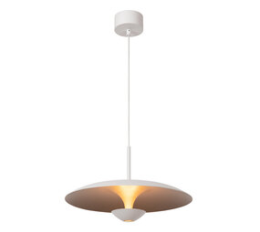 Lucide KENNETH - Hanglamp - Ø 40 cm - LED Dimb. - 1x12W 2700K - Wit | Premium