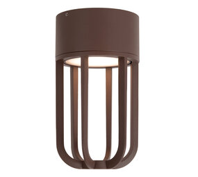 Lucide WELLS - Plafonnière Binnen/Buiten - Ø 10 cm - LED - 1x8W 2700K - IP54 - Roest bruin | Essential Lucide WELLS - Plafonnière Binnen/Buiten - Ø 10 cm - LED - 1x8W 2700K - IP54 - Roest bruin | Essential
