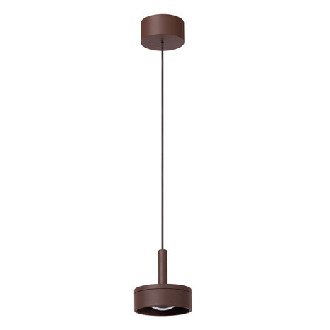 Lucide LENZ - Hanglamp Binnen/Buiten - Ø 11 cm - LED - 1x8W 2700K - IP54 - Roest bruin | Essential