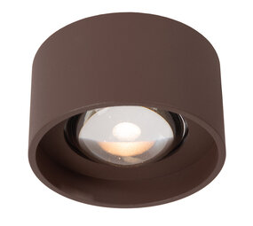 Lucide LENZ - Plafondspot Binnen/Buiten - Ø 11 cm - LED - 1x8W 2700K - IP54 - Roest bruin | Essential Lucide LENZ - Plafondspot Binnen/Buiten - Ø 11 cm - LED - 1x8W 2700K - IP54 - Roest bruin | Essential
