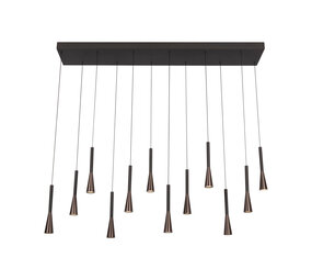 Lucide JOAKIM - Hanglamp - LED Dimb. - CCT - 12x7W 2700K/4000K - Koffie | Premium