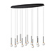 Lucide Premium CALINA - Hanglamp - LED Dimb. - CCT - 12x7W 2200K/3300K - Zwart Lucide Premium CALINA - Hanglamp - LED Dimb. - CCT - 12x7W 2200K/3300K - Zwart