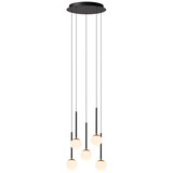 Lucide CALINA - Hanglamp - Ø 41,9 cm - LED Dimb. - CCT - 5x7,4W 2200K/3300K - Zwart | Premium Lucide CALINA - Hanglamp - Ø 41,9 cm - LED Dimb. - CCT - 5x7,4W 2200K/3300K - Zwart | Premium