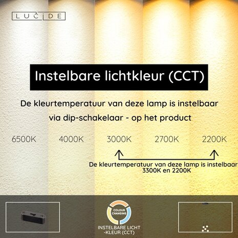 Lucide CALINA - Hanglamp - Ø 41,8 cm - LED Dimb. - CCT - 5x7,4W 2200K/3300K - Met vervangbare LED-module - Zwart - Premium