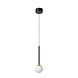 Lucide CALINA - Hanglamp - Ø 9,9 cm - LED Dimb. - CCT - 1x7W 2200K/3300K - Zwart | Premium