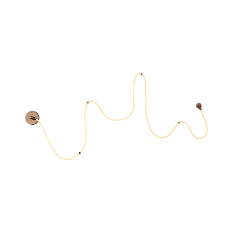 Lucide JANDERIN - Wandlamp - LED Dimb. - CCT - 1x48W 2200K/3300K - Handbewegingssensor - Champagne kleur | Vibes