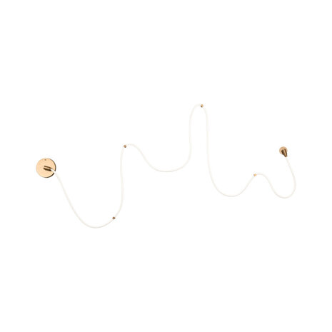 Lucide JANDERIN - Wandlamp - LED Dimb. - CCT - 1x48W 2200K/3300K - Handbewegingssensor - Champagne kleur | Vibes